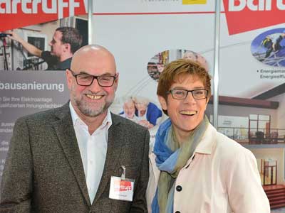 Ernst Bartruff mit Annegret Kramp-Karrenbauer