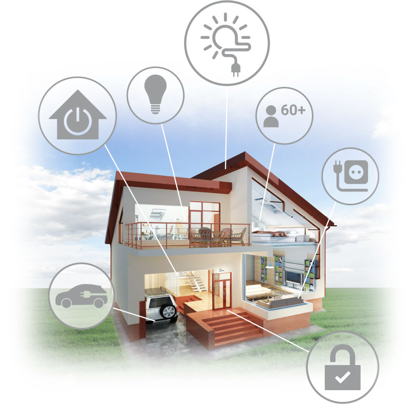 Illustration von Smart Home